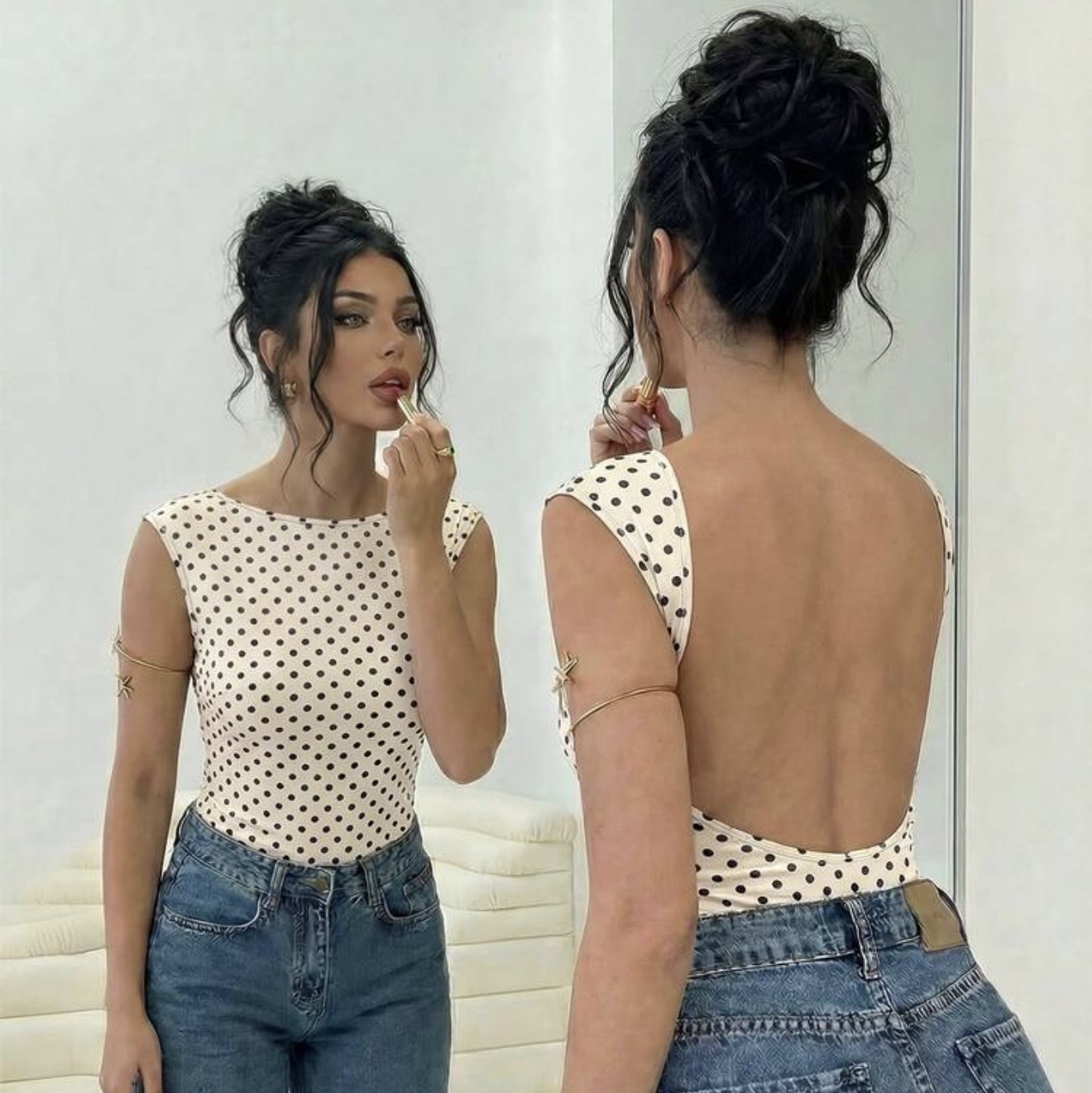 Blusa Polka Dots