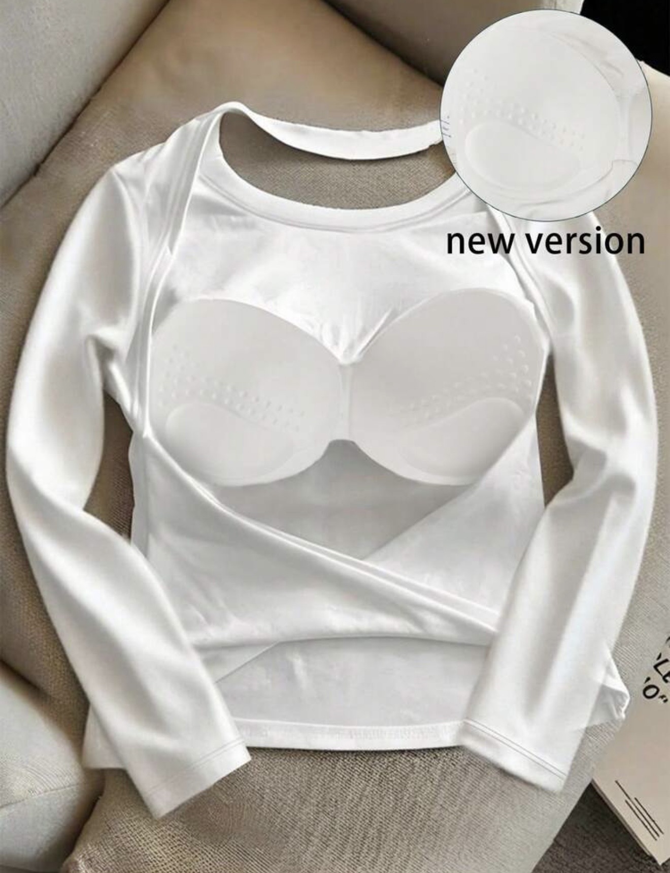 Blusa Blanca Manga larga · foto 2 de 2