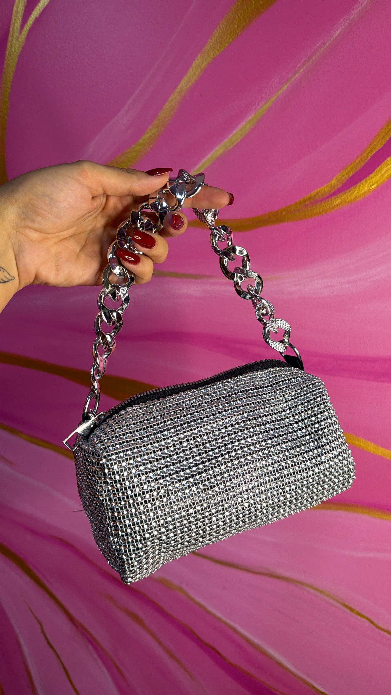 Bolso Plateado