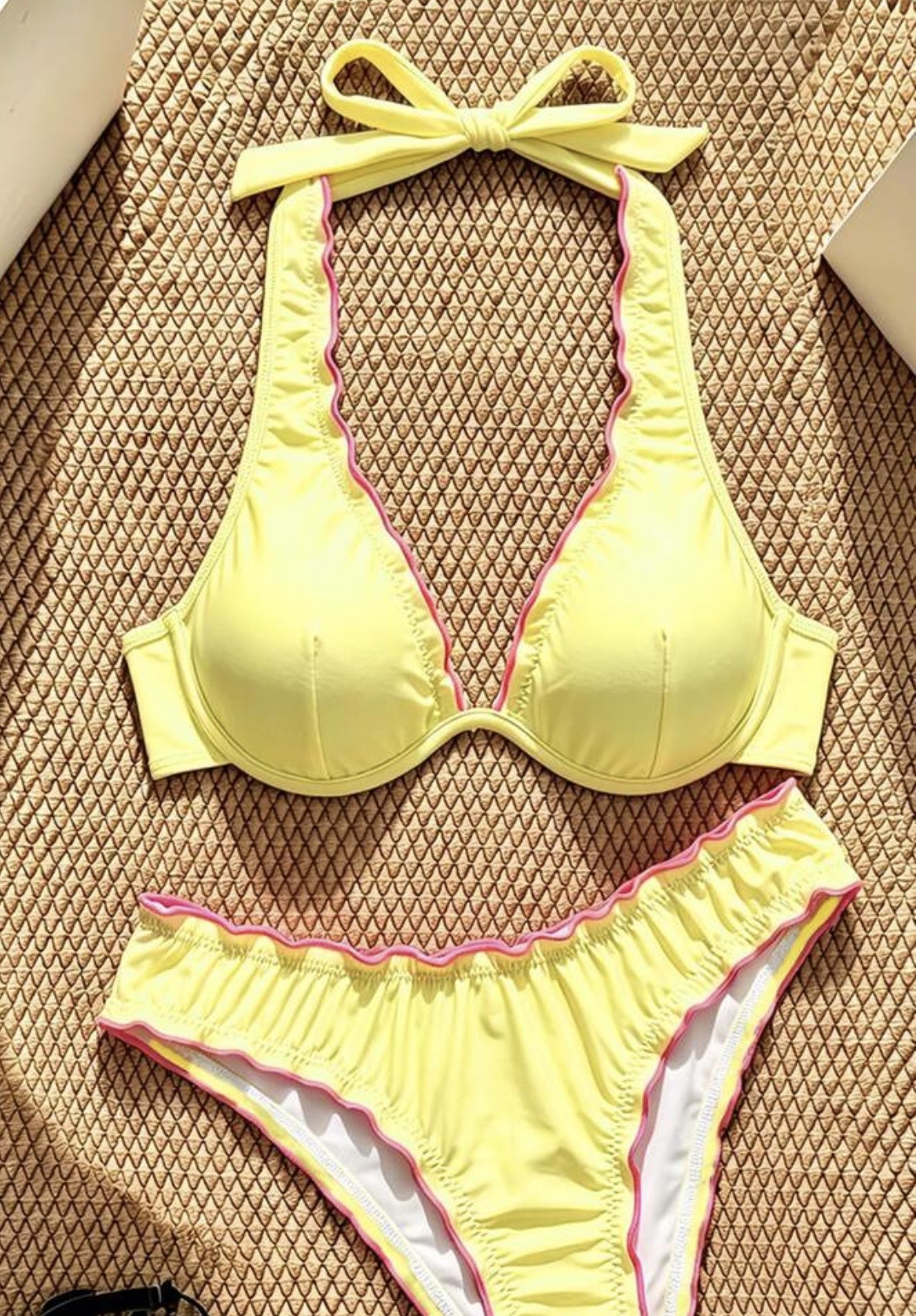 Vestido de baño Amarillo-fucsia · foto 3 de 3