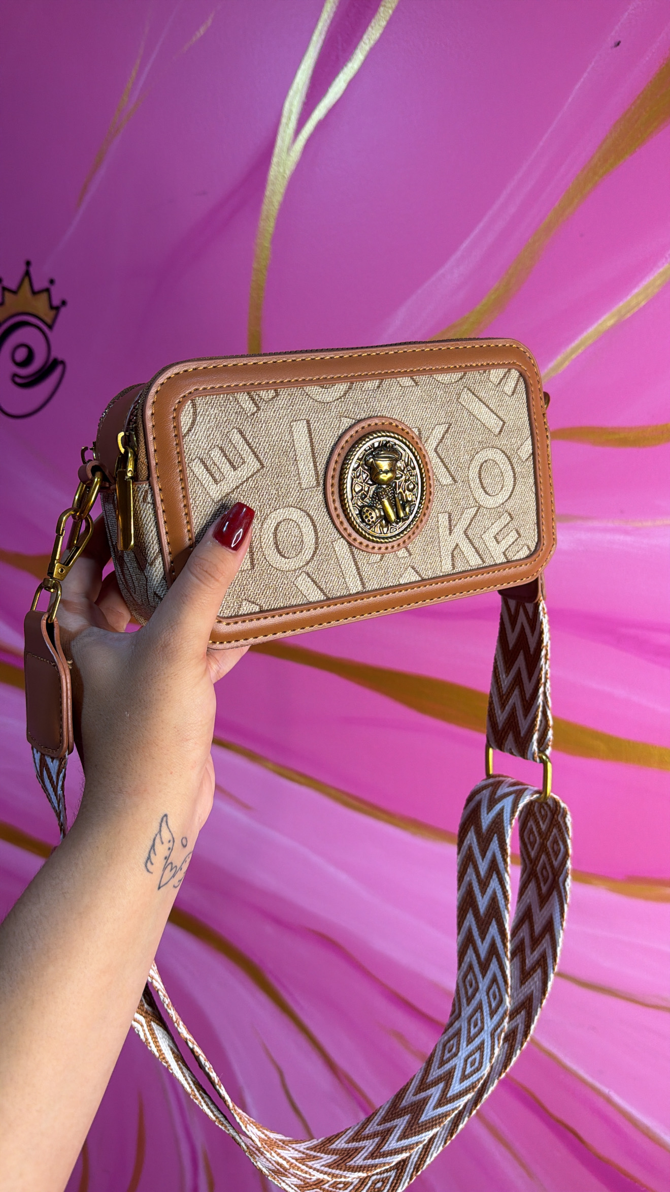 Bolso café oso