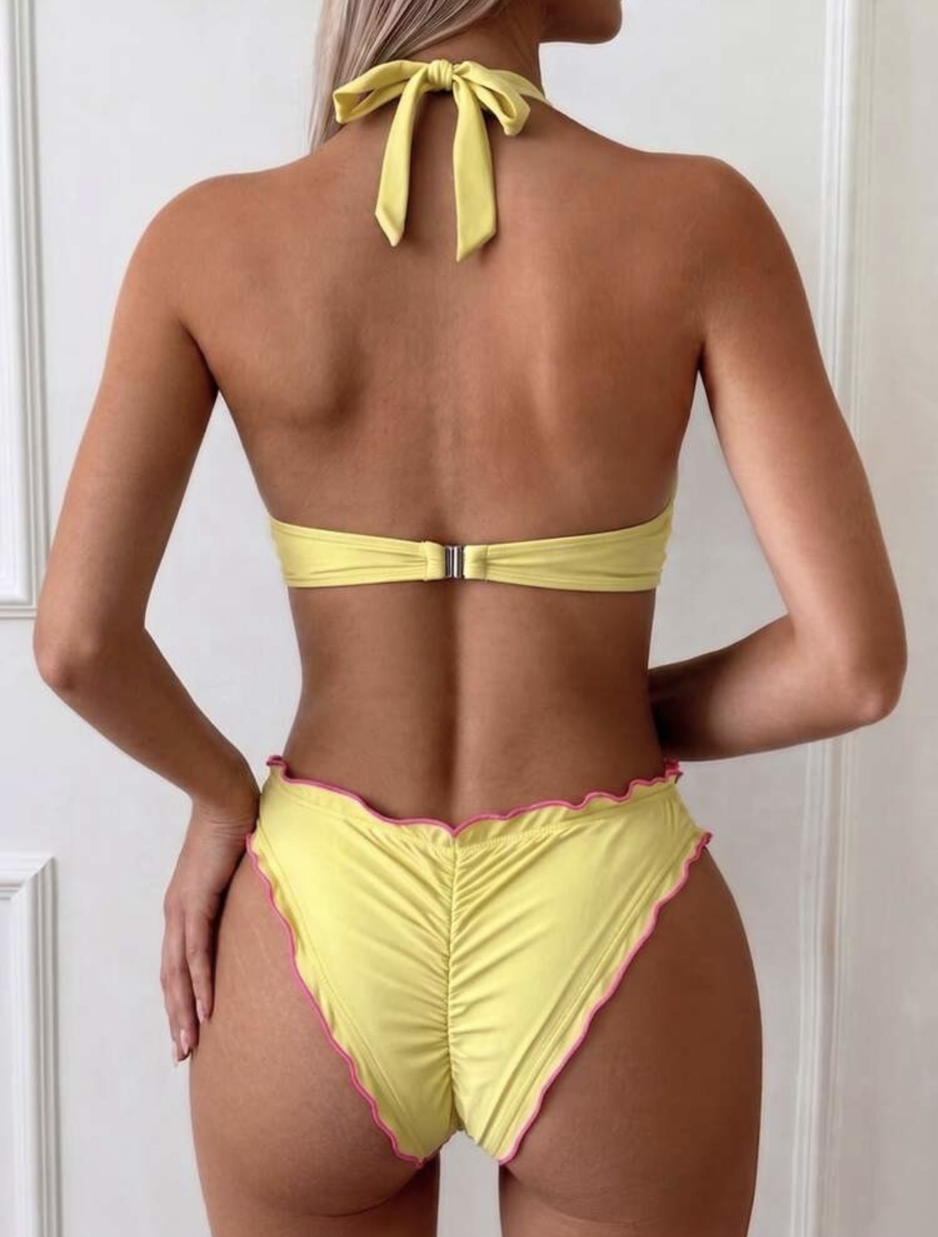 Vestido de baño Amarillo-fucsia · foto 2 de 3