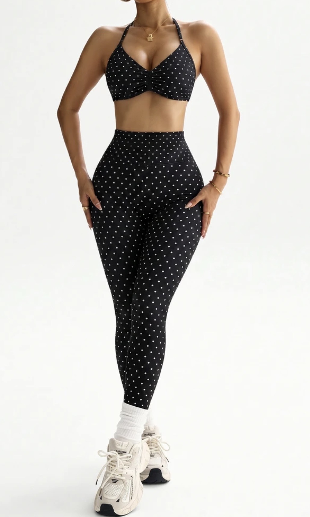 Set Polka Dots negro